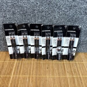 6 Pack Covergirl Easy Breezy Brow Fill Define Pencils 500 Black Noir 12 Pencils